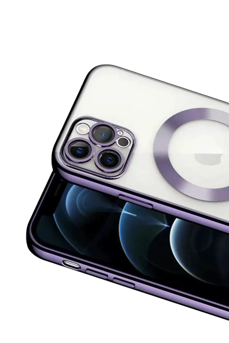 Newface Apple iPhone 13 Pro Kılıf Kross Magneticsafe Kapak - Mor