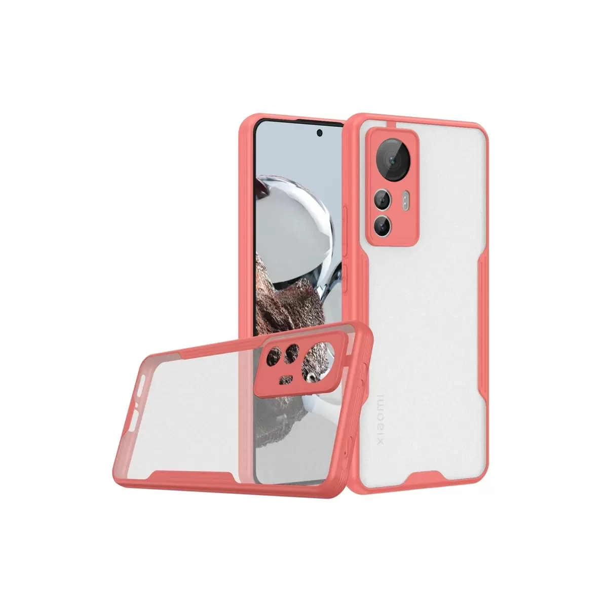 Newface Xiaomi Mi 12T Kılıf Platin Silikon - Pembe
