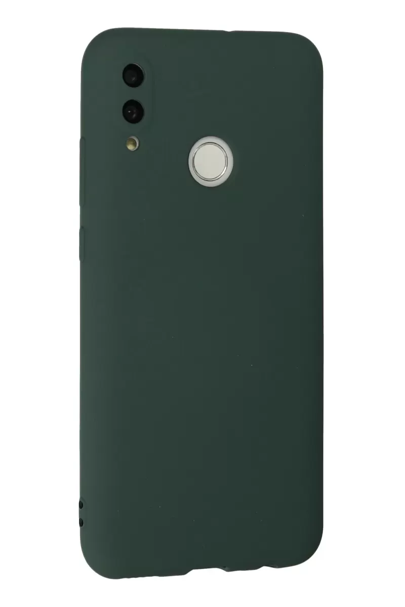 Newface Huawei P Smart 2019 Kılıf Nano içi Kadife Silikon - Koyu Yeşil