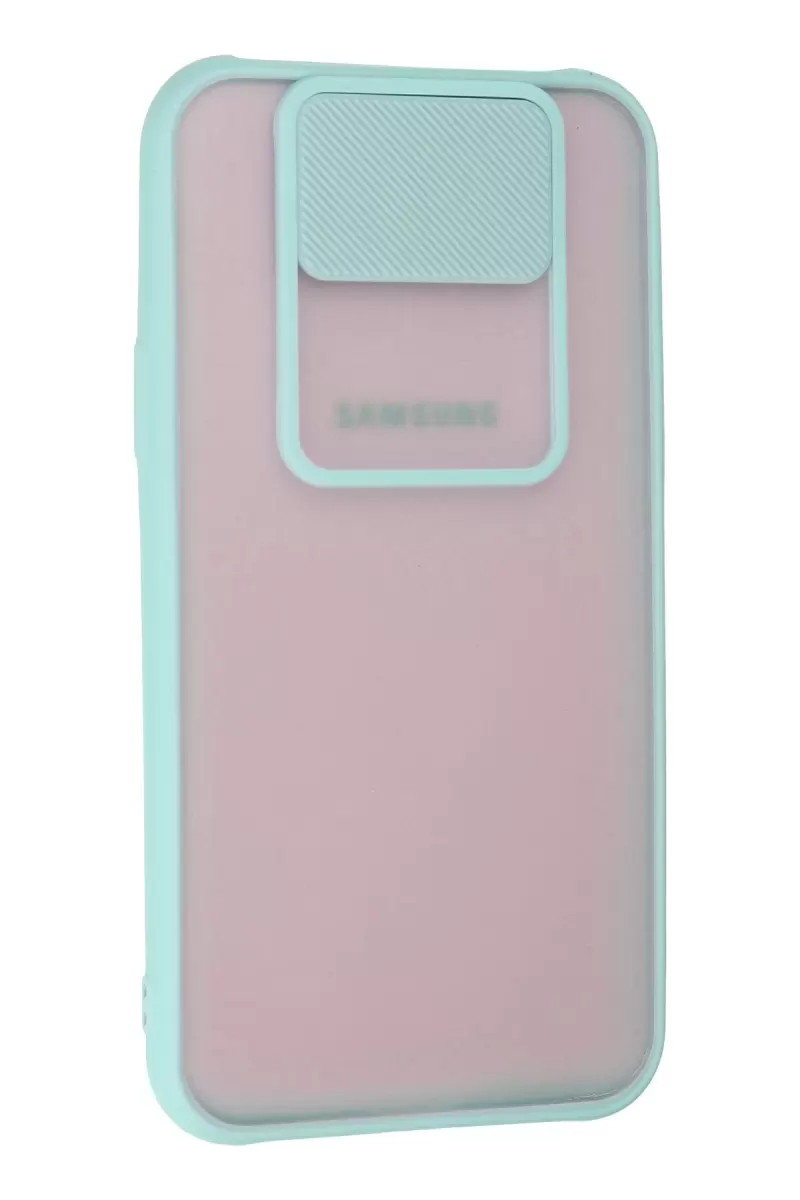 Newface Samsung Galaxy J7 Kılıf Palm Buzlu Kamera Sürgülü Silikon - Turkuaz
