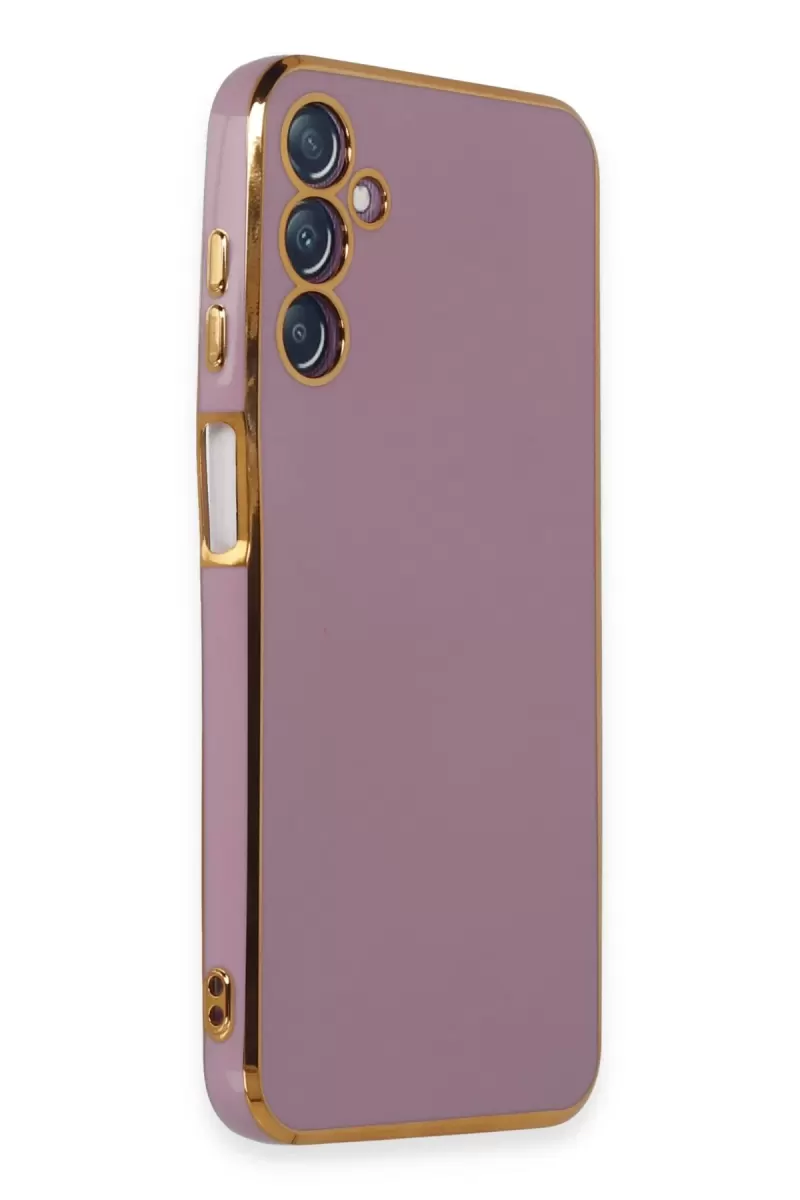 Newface Samsung Galaxy M14 5G Kılıf Volet Silikon - Mor