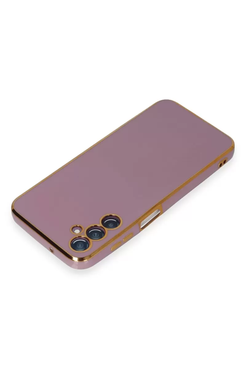 Newface Samsung Galaxy M14 5G Kılıf Volet Silikon - Mor