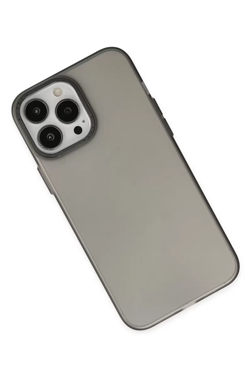 Newface Apple iPhone 14 Pro Kılıf Modos Metal Kapak - Siyah