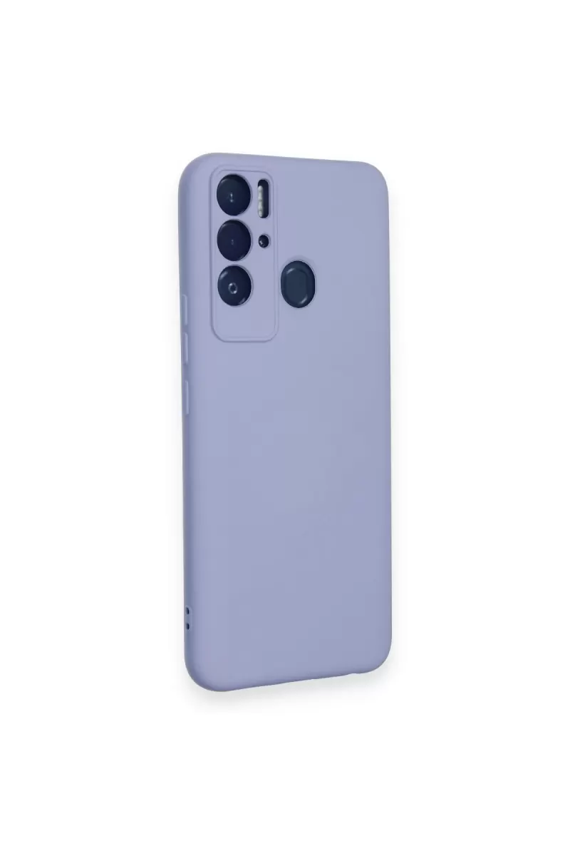 Newface Tecno Pova Neo Kılıf Nano içi Kadife Silikon - Lila