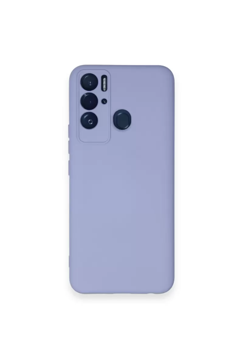 Newface Tecno Pova Neo Kılıf Nano içi Kadife Silikon - Lila