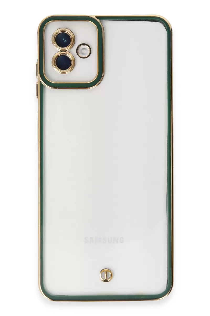 Newface Samsung Galaxy A04 Kılıf Liva Lens Silikon - Yeşil