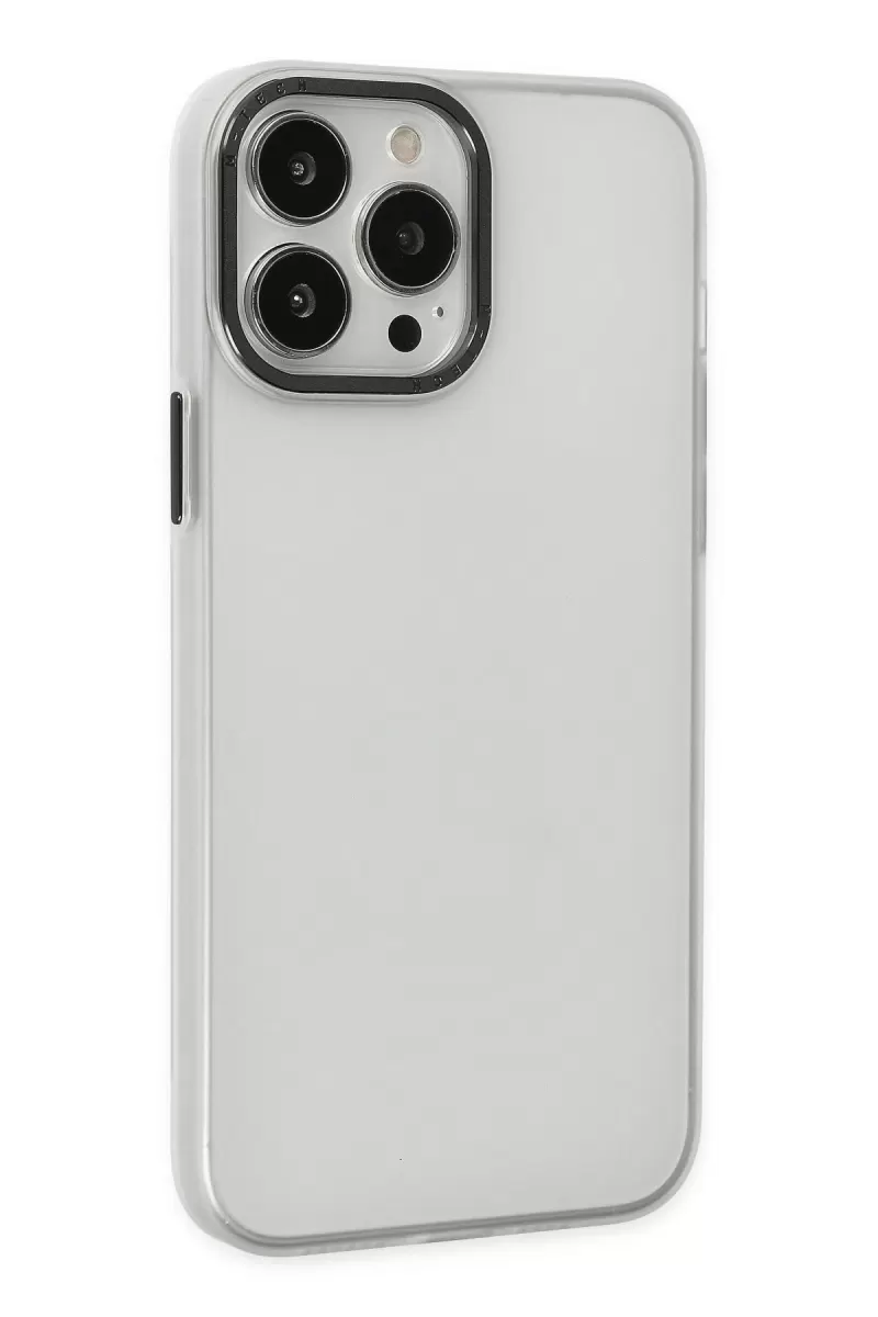 Newface Apple iPhone 14 Pro Kılıf Modos Metal Kapak - Şeffaf