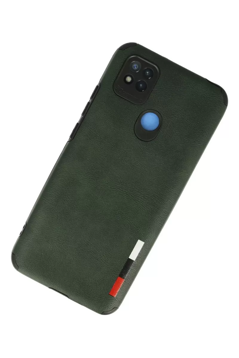Newface Xiaomi Redmi 9C Kılıf Loop Deri Silikon - Yeşil
