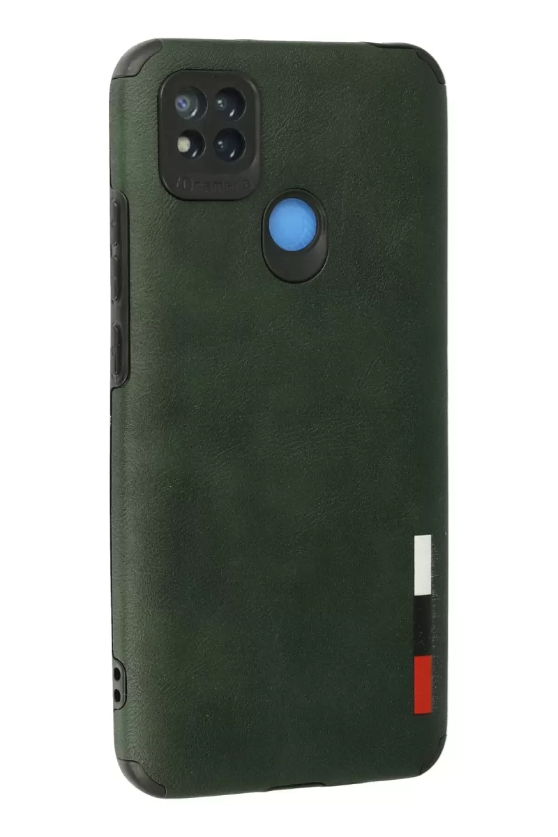 Newface Xiaomi Redmi 9C Kılıf Loop Deri Silikon - Yeşil