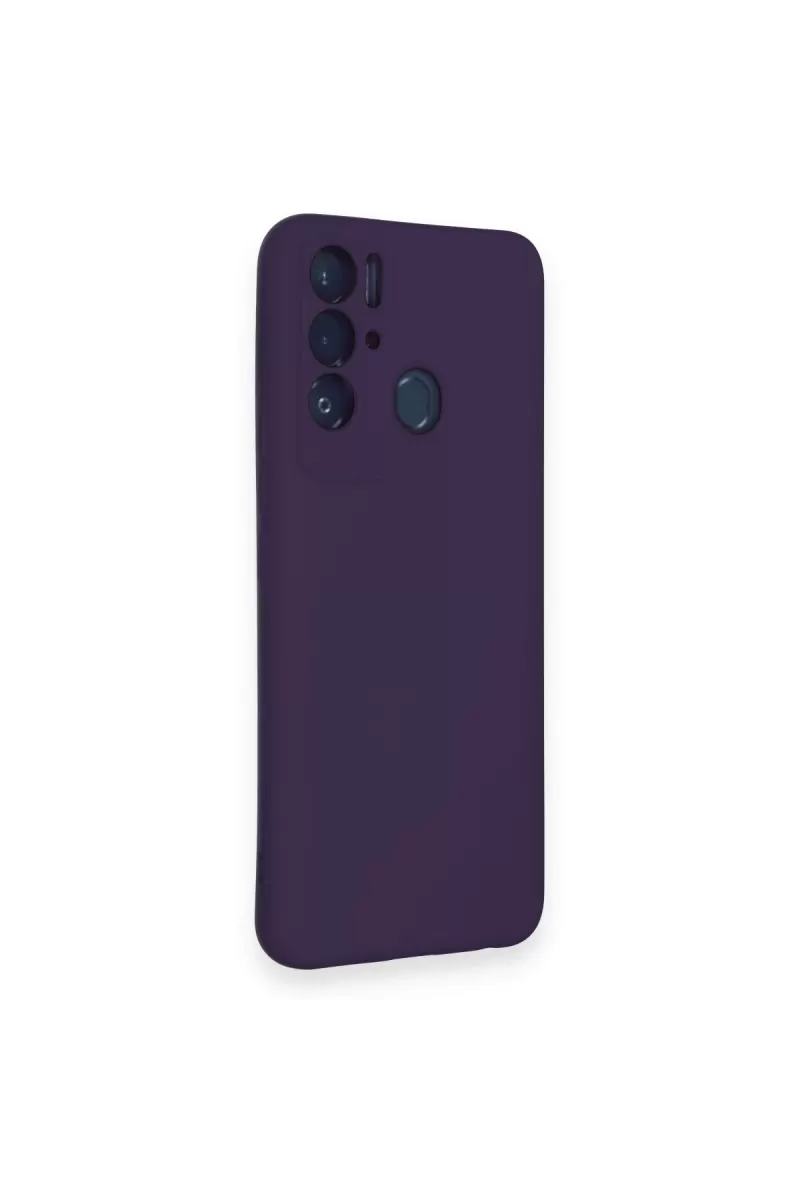 Newface Tecno Pova Neo Kılıf Nano içi Kadife Silikon - Mor