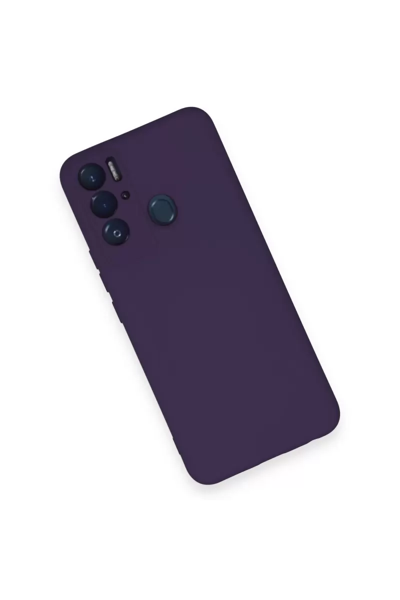 Newface Tecno Pova Neo Kılıf Nano içi Kadife Silikon - Mor