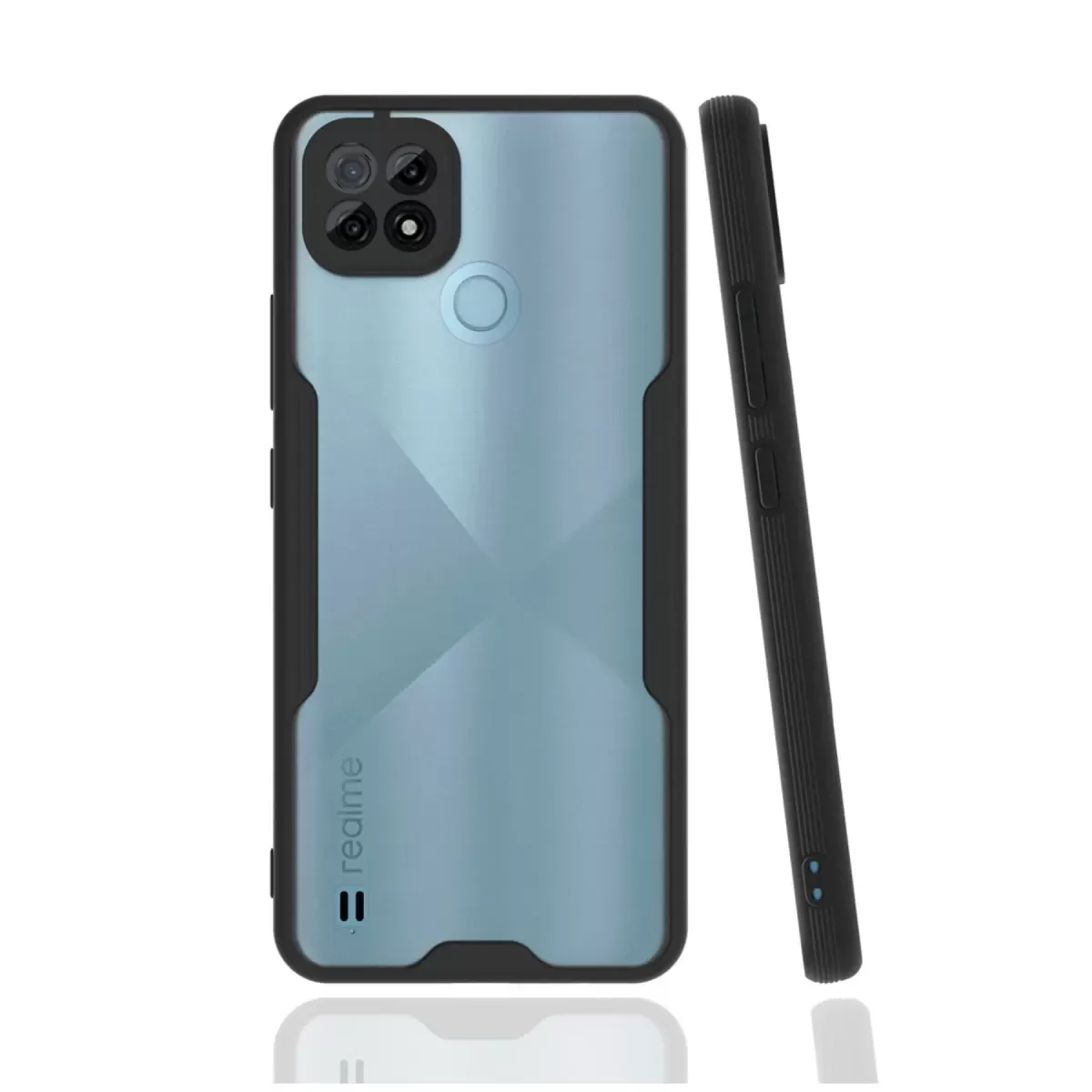 Newface Realme C21 Kılıf Platin Silikon - Siyah