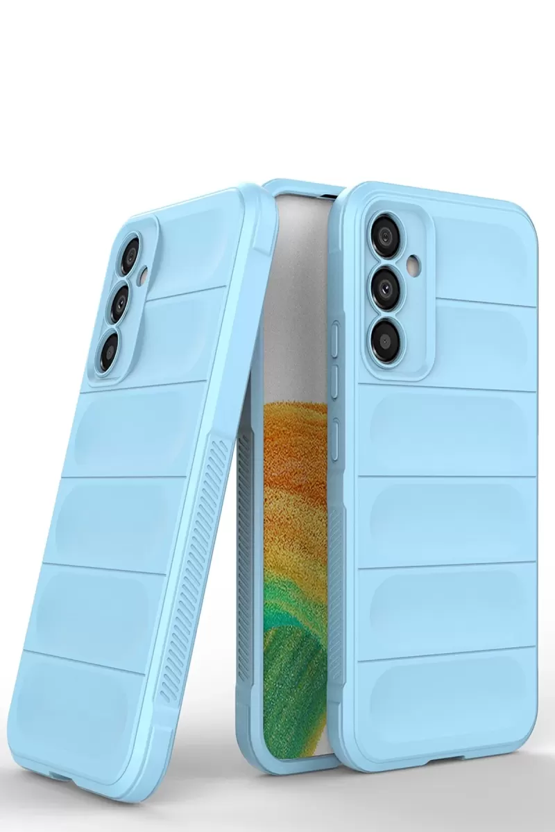Newface Samsung Galaxy M34 5G Kılıf Optimum Silikon - Sky Blue