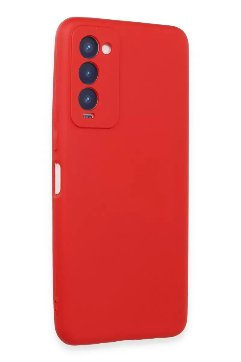 Newface Tecno Camon 18 Kılıf First Silikon - Kırmızı