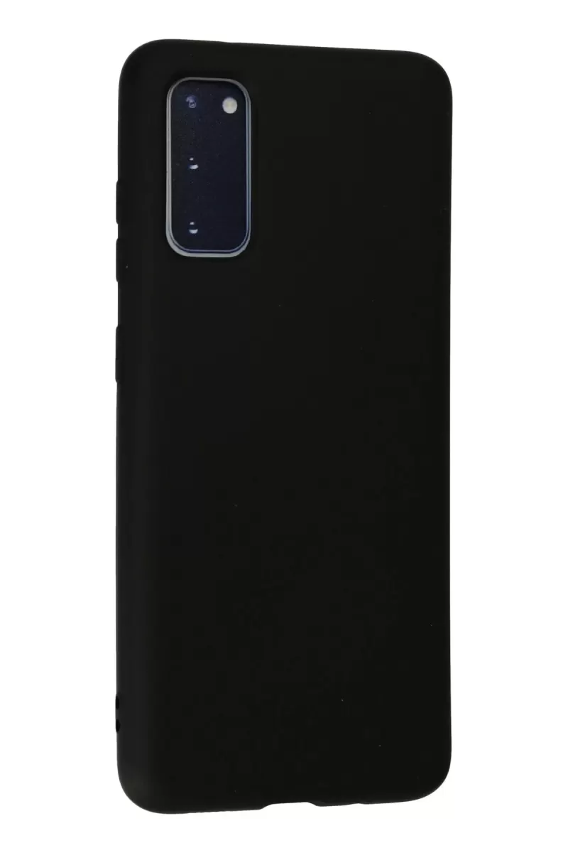 Newface Samsung Galaxy S20 Kılıf Nano içi Kadife Silikon - Siyah