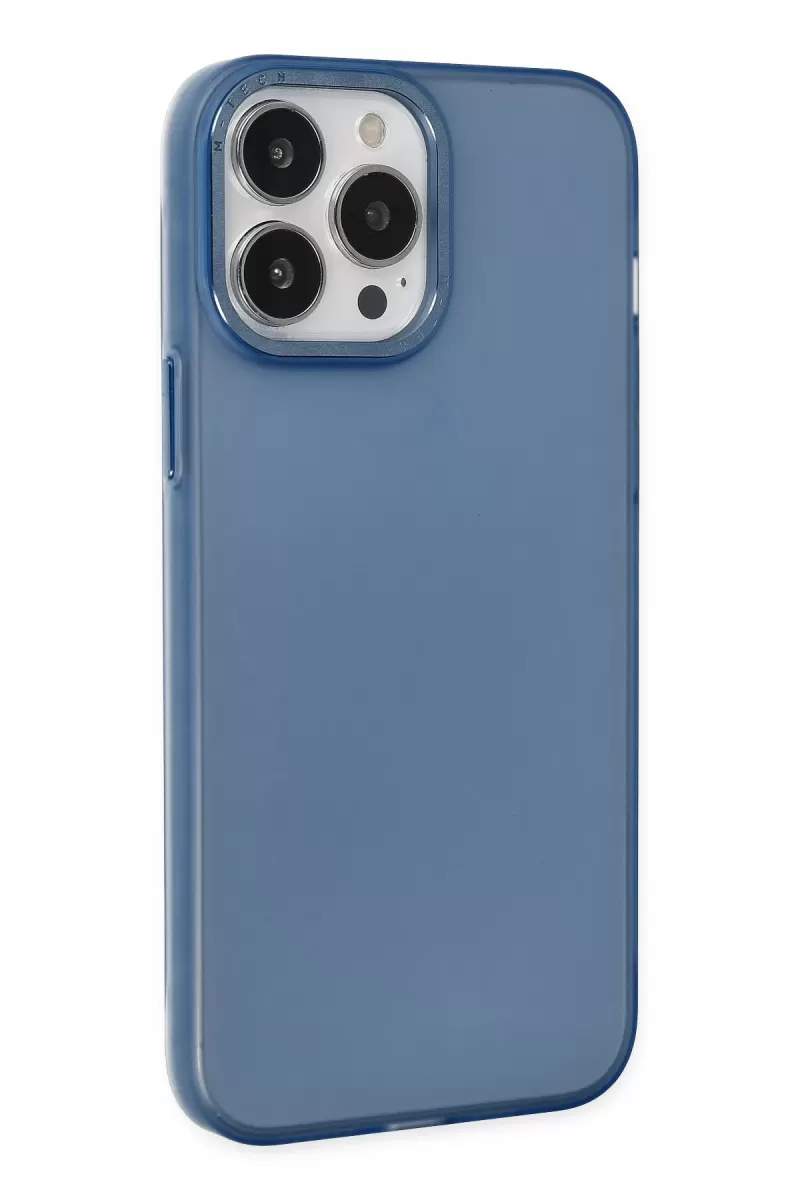 Newface Apple iPhone 14 Pro Kılıf Modos Metal Kapak - Lacivert
