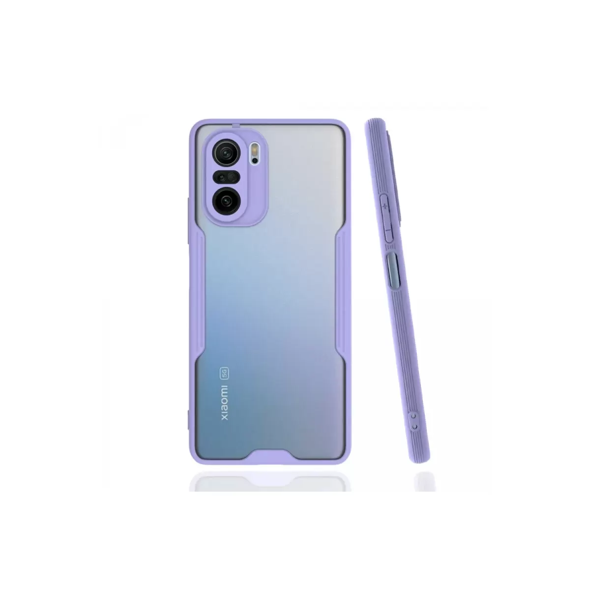 Newface Xiaomi Poco F3 Kılıf Platin Silikon - Lila