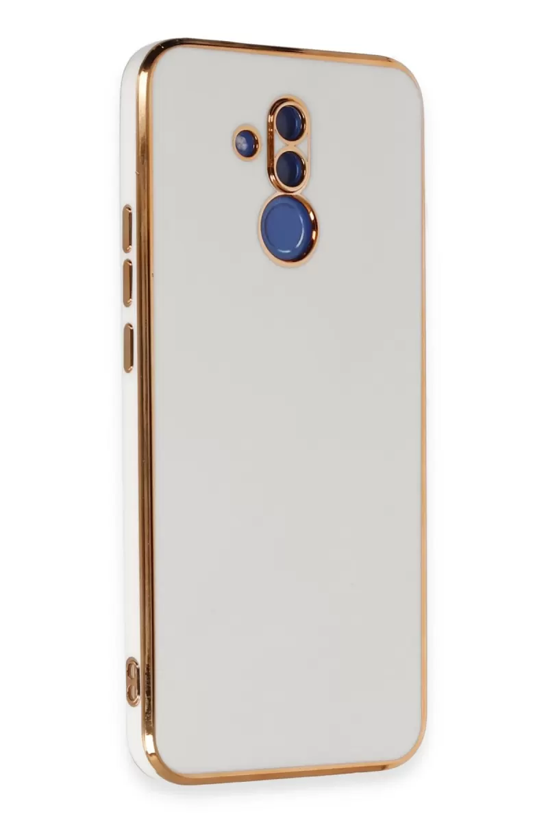 Newface Huawei Mate 20 Lite Kılıf Volet Silikon - Beyaz