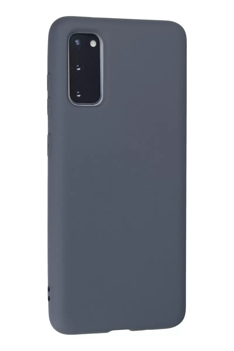 Newface Samsung Galaxy S20 Kılıf Nano içi Kadife Silikon - Gri