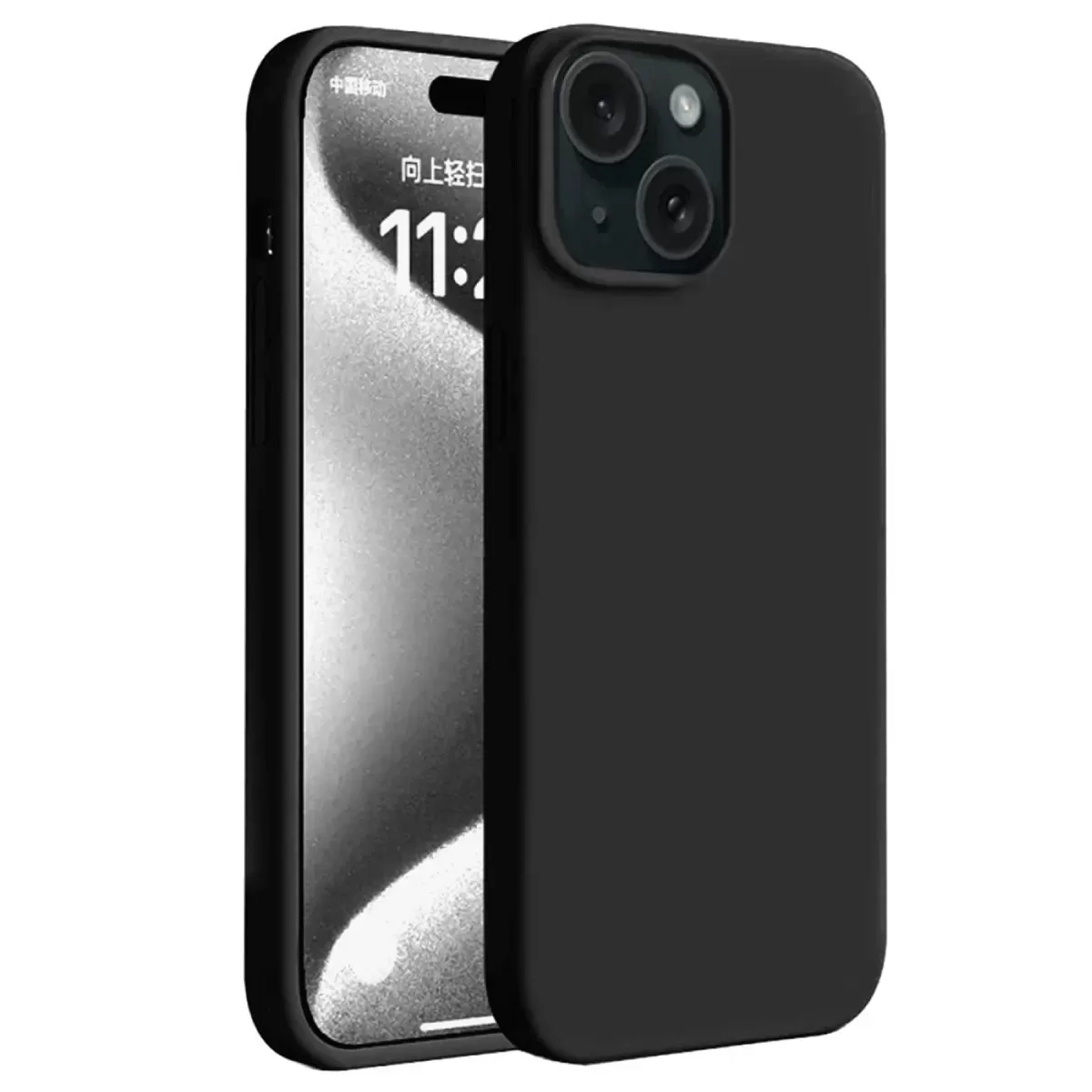 Newface Apple iPhone 15 Plus Kılıf First Silikon - Siyah