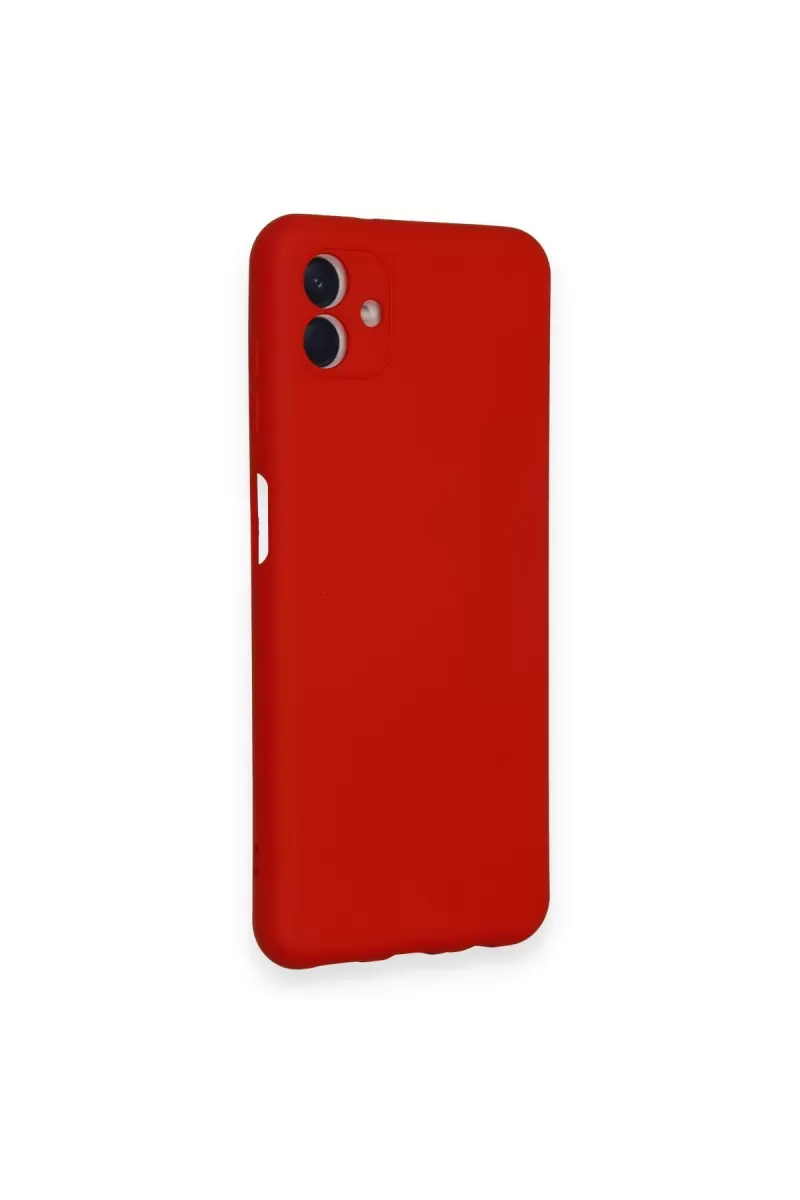 Newface Samsung Galaxy A04 Kılıf Nano içi Kadife Silikon - Kırmızı