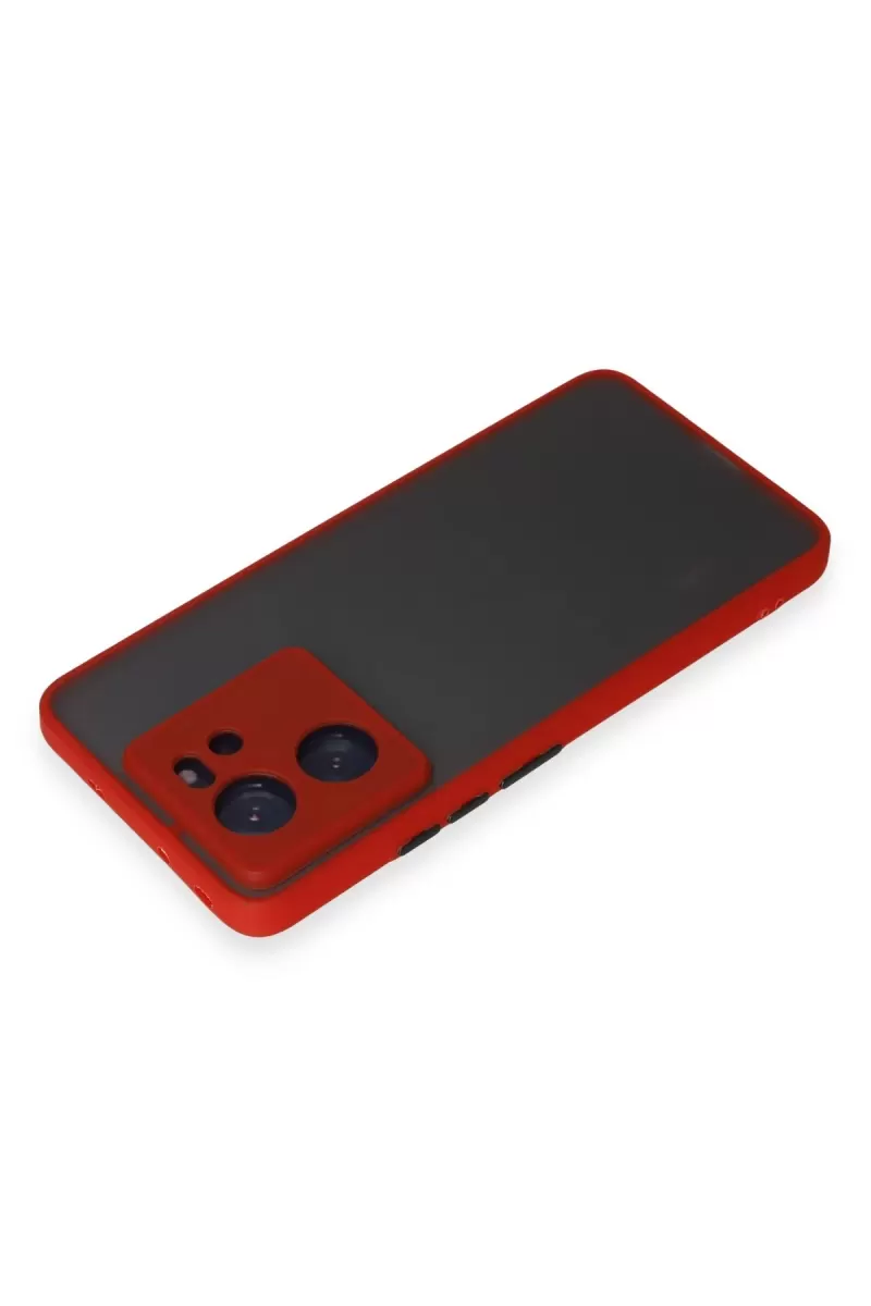 Newface Xiaomi Mi 13T Pro Kılıf Montreal Silikon Kapak - Kırmızı