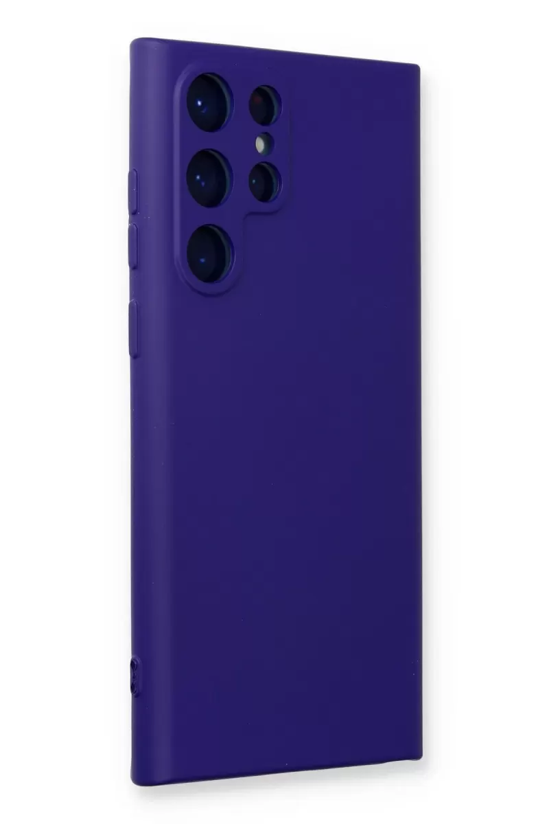 Newface Samsung Galaxy S23 Ultra Kılıf Nano içi Kadife Silikon - Mor
