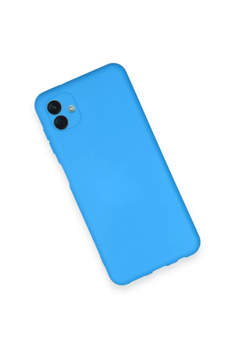 Newface Samsung Galaxy A04 Kılıf Nano içi Kadife Silikon - Mavi