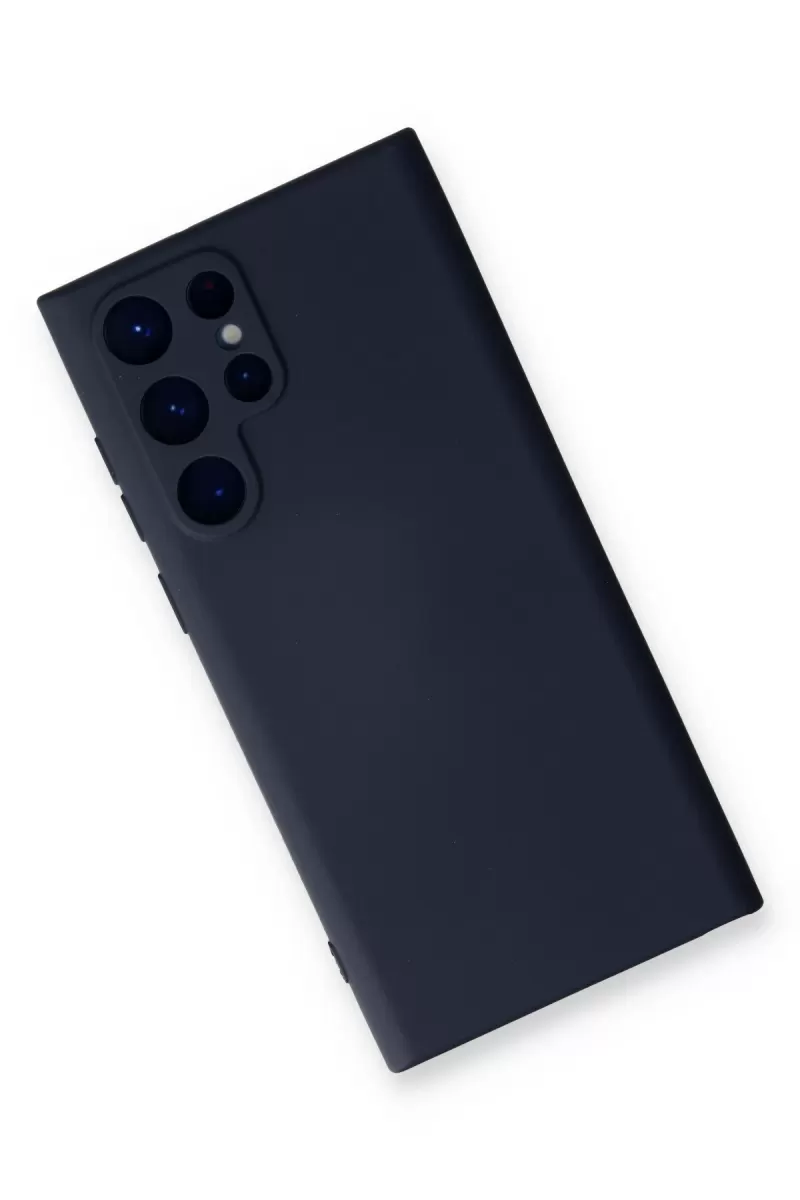 Newface Samsung Galaxy S23 Ultra Kılıf Nano içi Kadife Silikon - Lacivert