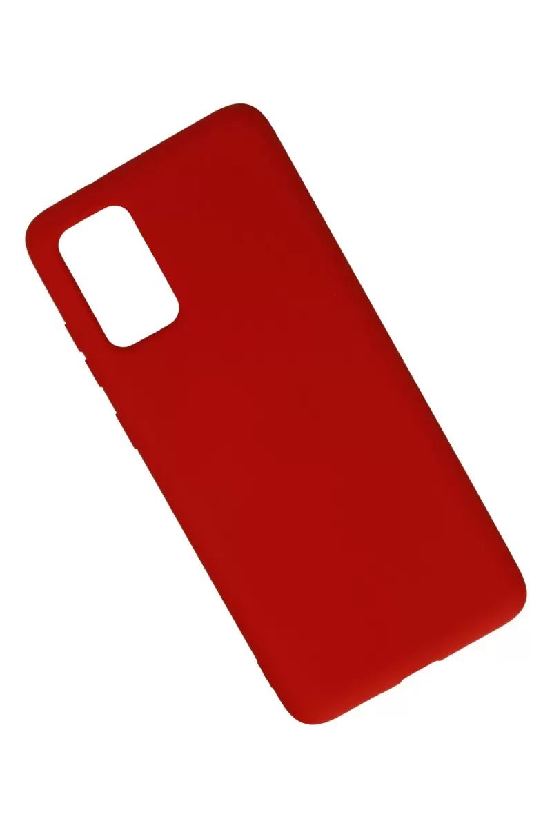 Newface Samsung Galaxy S20 Plus Kılıf Nano içi Kadife Silikon - Kırmızı