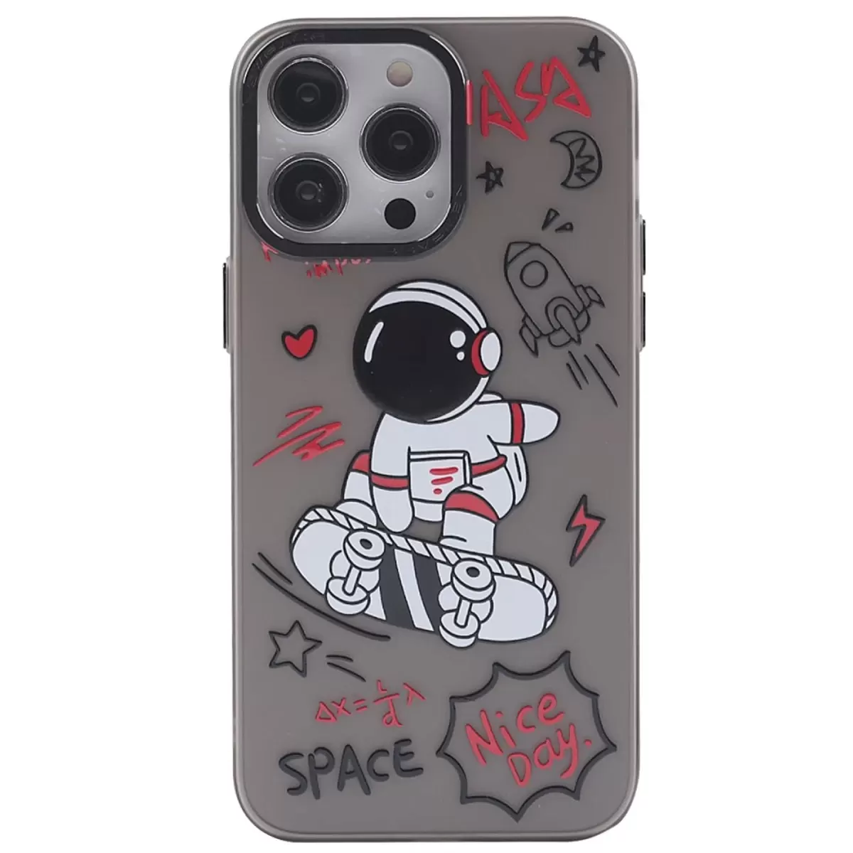 Newface Apple iPhone 14 Pro Kılıf Prada Desenli Kapak - Prada Siyah - 1