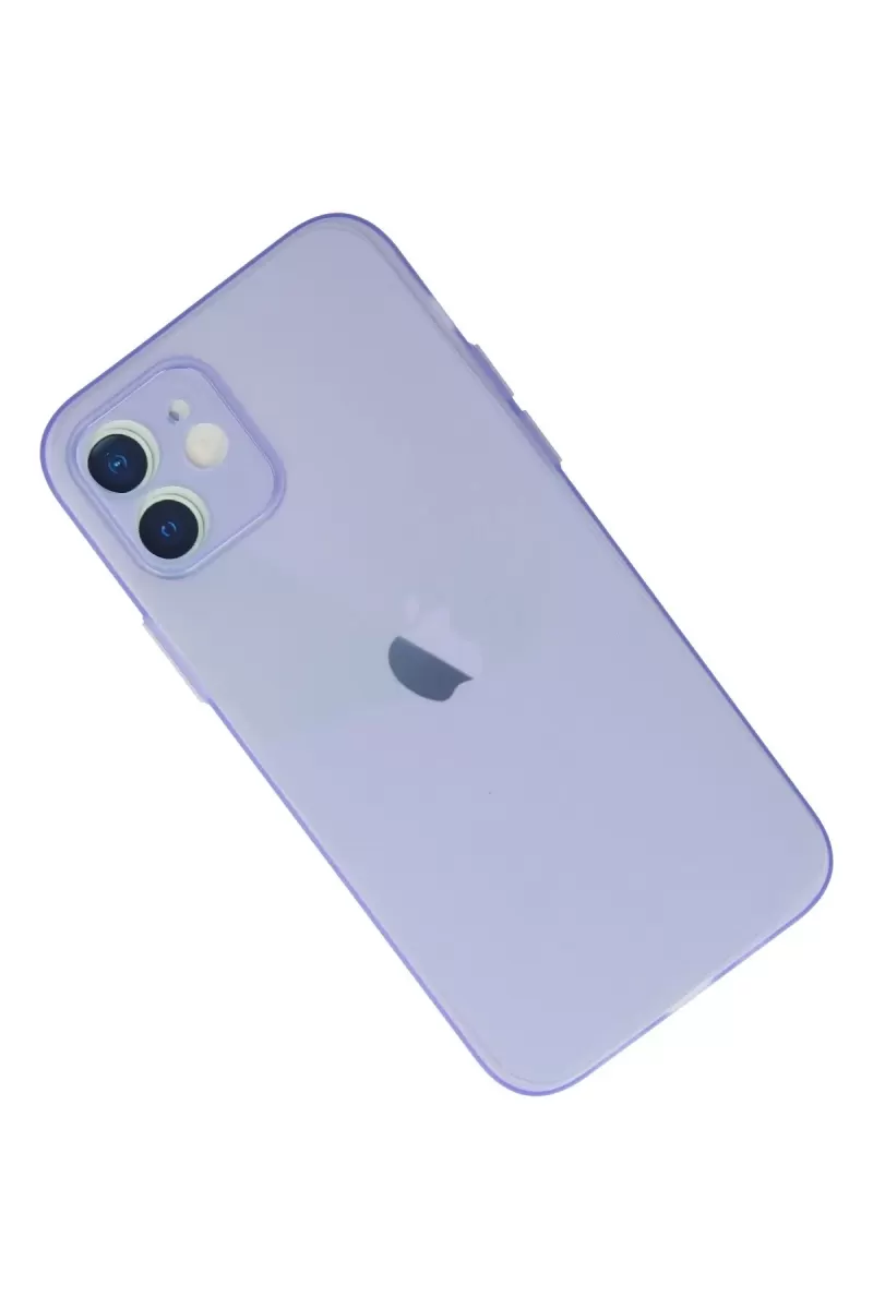 Newface Apple iPhone 12 Kılıf Puma Silikon - Mor