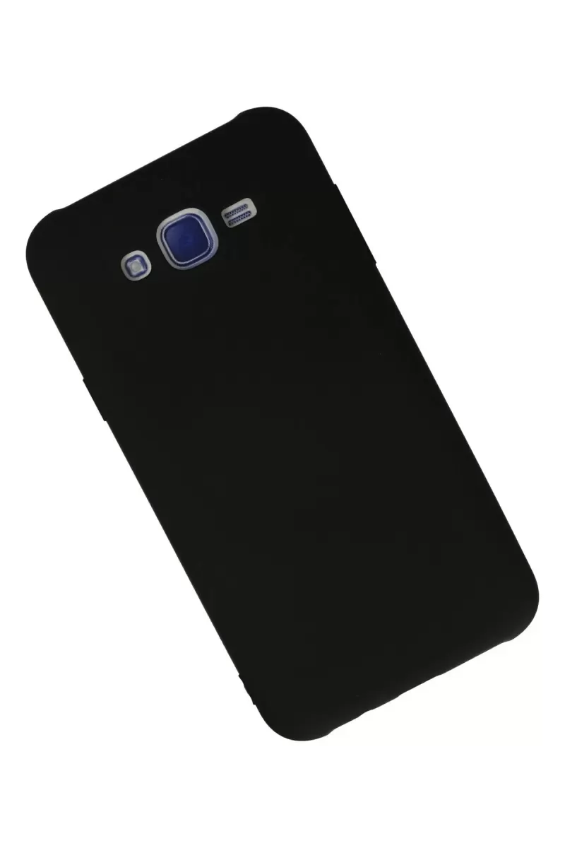 Newface Samsung Galaxy J7 Kılıf Nano içi Kadife Silikon - Siyah