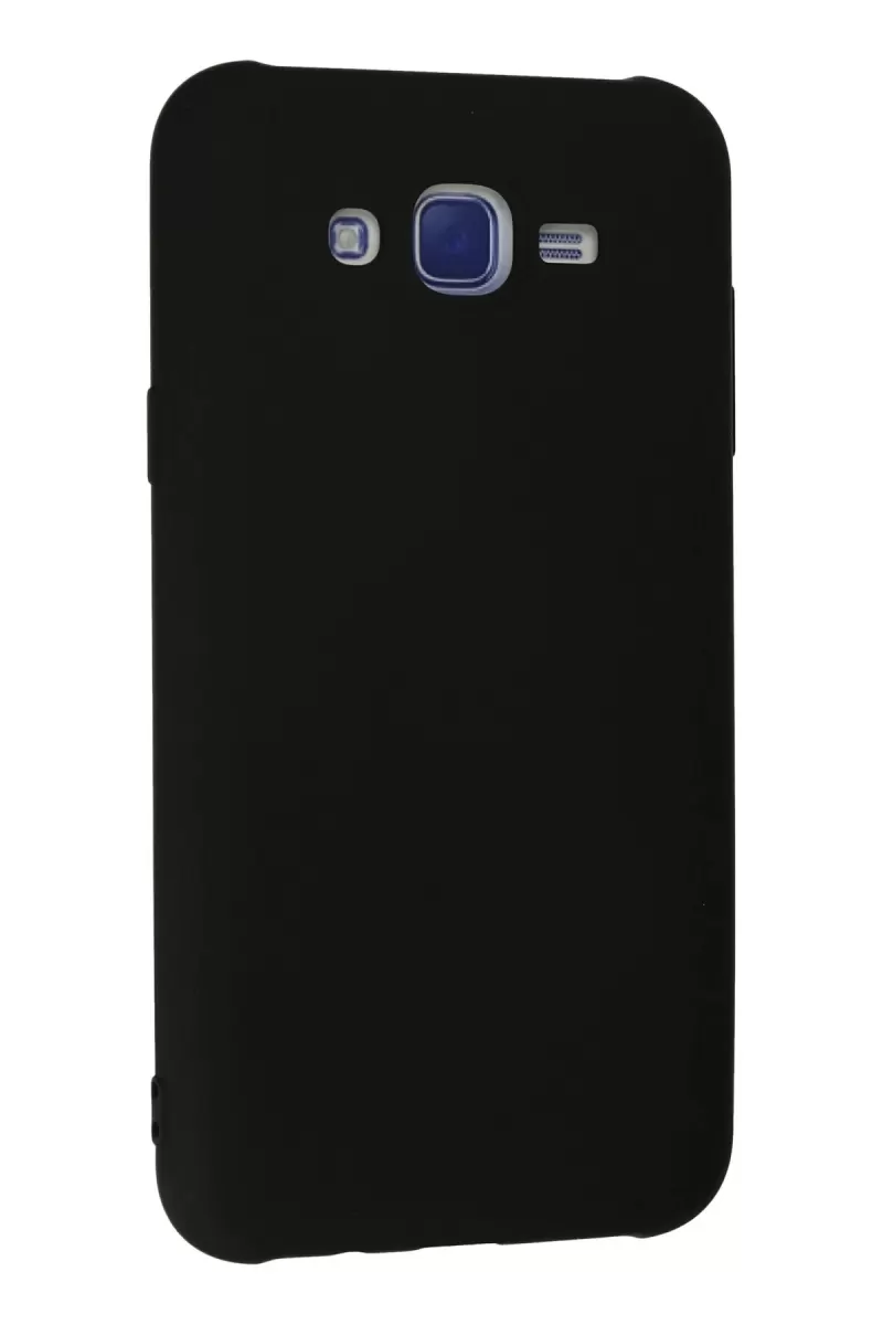 Newface Samsung Galaxy J7 Kılıf Nano içi Kadife Silikon - Siyah