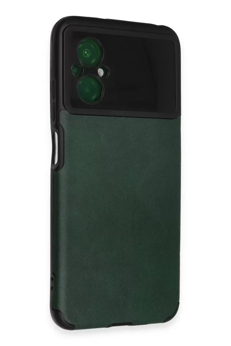 Newface Xiaomi Poco M5 Kılıf Loop Deri Silikon - Yeşil