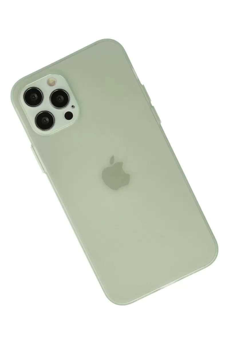 Newface Apple iPhone 12 Pro Max Kılıf Puma Silikon - Açık Yeşil