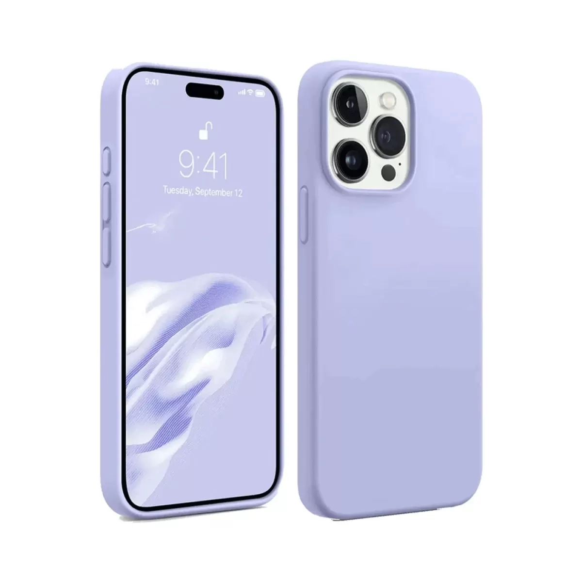 Newface Apple iPhone 15 Pro Kılıf First Silikon - Lila