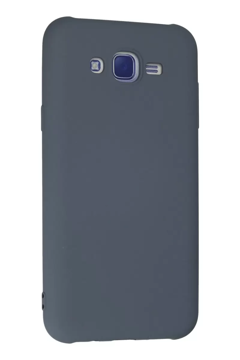 Newface Samsung Galaxy J7 Kılıf Nano içi Kadife Silikon - Gri