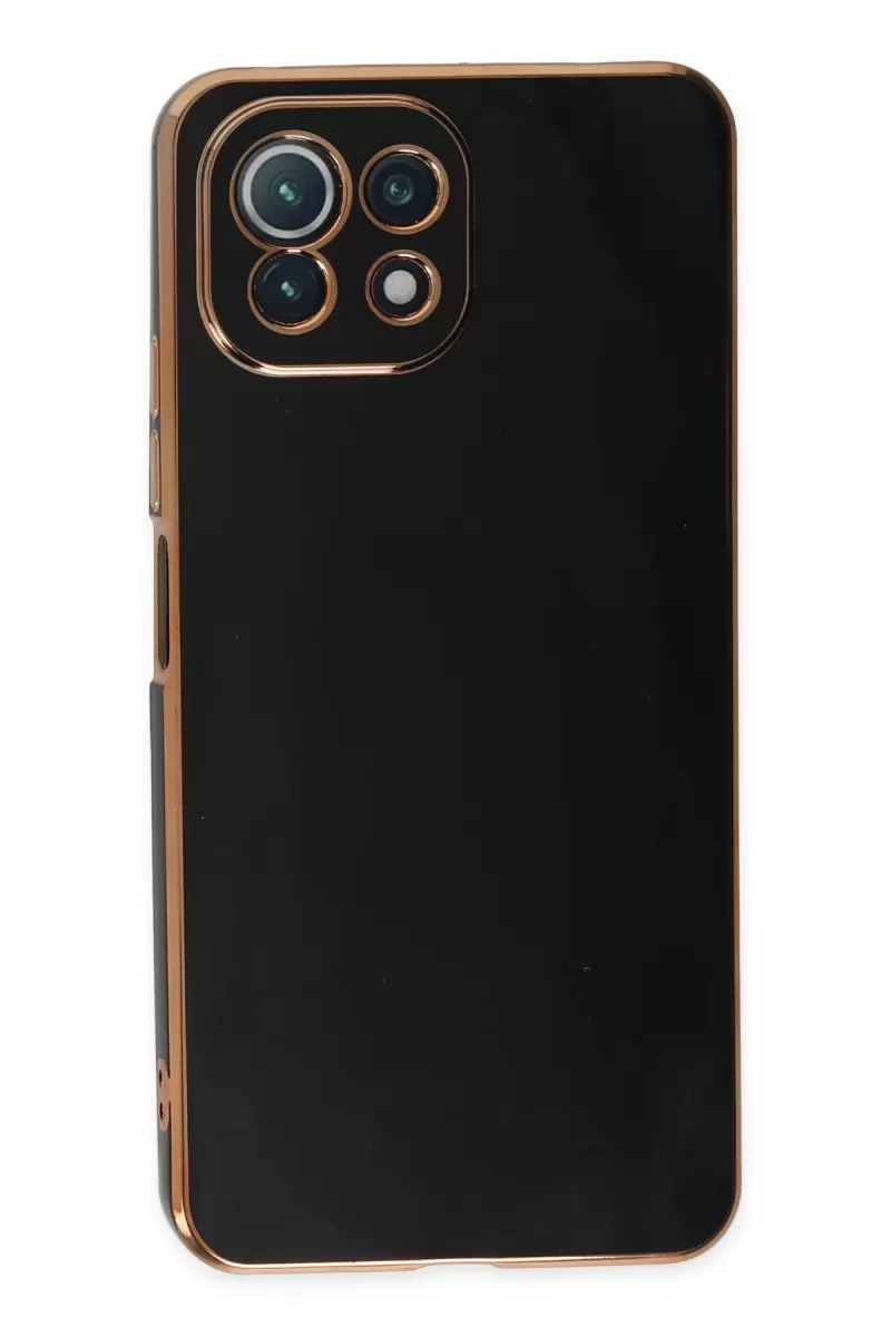 Newface Xiaomi Mİ 11 Lite Kılıf Volet Silikon - Siyah