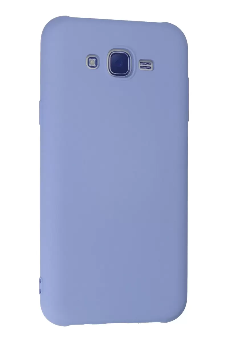 Newface Samsung Galaxy J7 Kılıf Nano içi Kadife Silikon - Lila