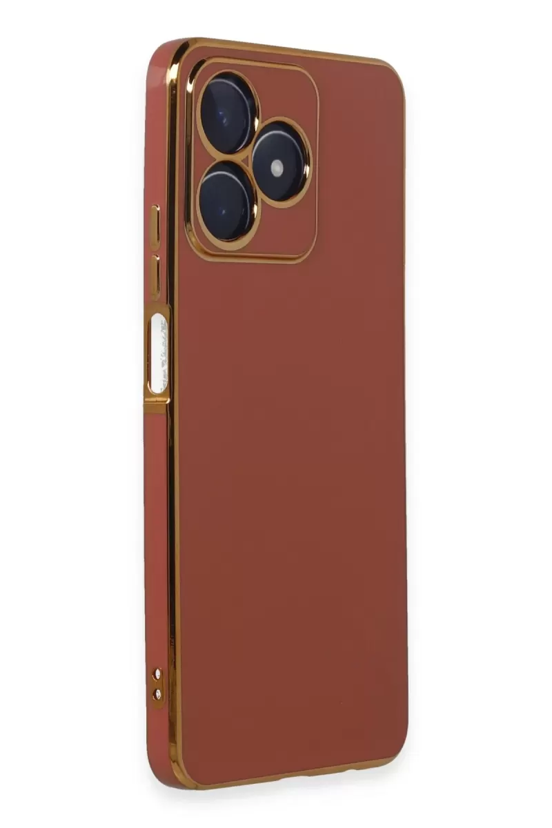 Newface Realme C53 Kılıf Volet Silikon - Kırmızı