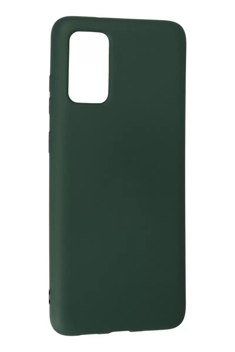 Newface Samsung Galaxy S20 Plus Kılıf Nano içi Kadife Silikon - Koyu Yeşil