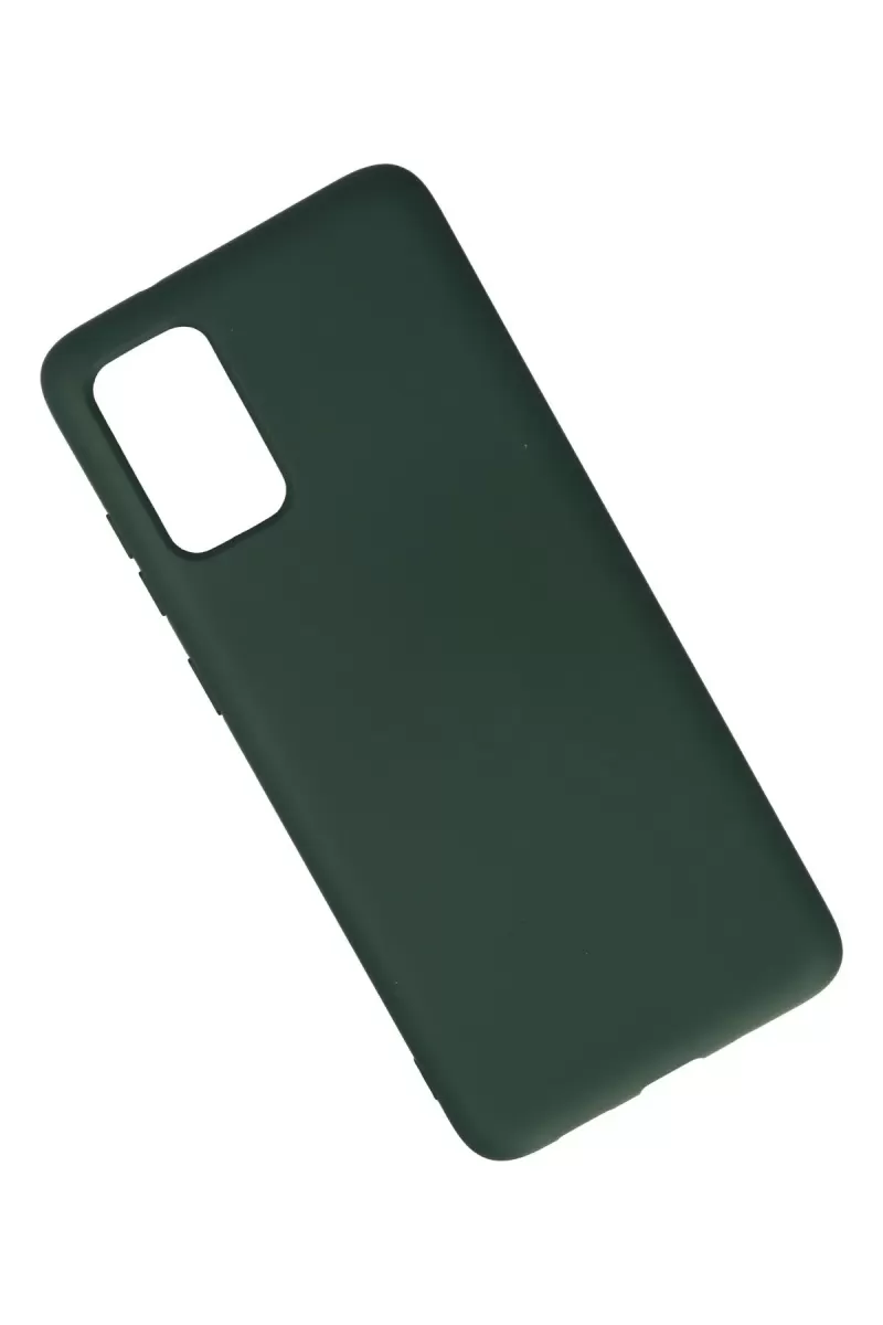 Newface Samsung Galaxy S20 Plus Kılıf Nano içi Kadife Silikon - Koyu Yeşil