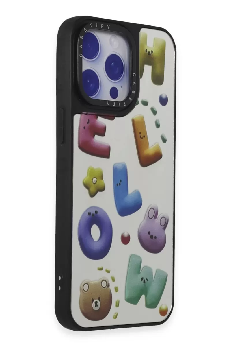 Newface Apple iPhone 15 Pro Max Kılıf Mirror Desenli Kapak - Mirror - 15