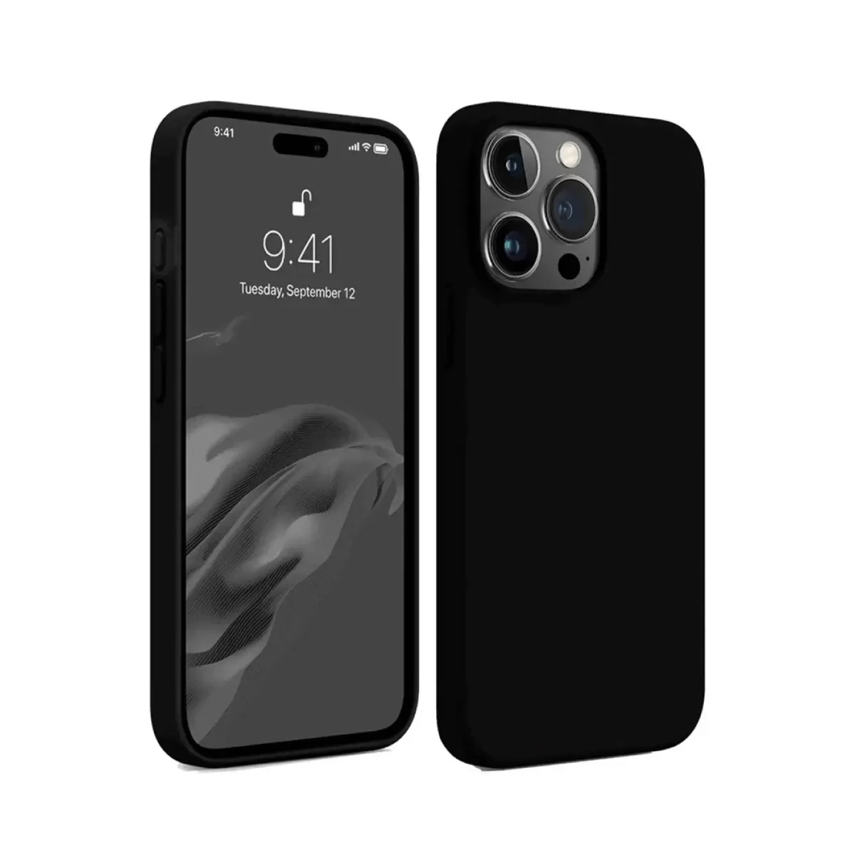Newface Apple iPhone 15 Pro Max Kılıf First Silikon - Siyah