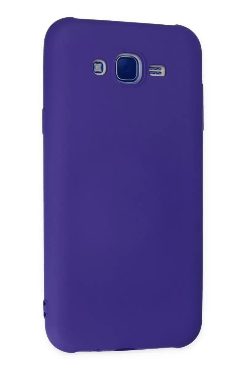 Newface Samsung Galaxy J7 Kılıf Nano içi Kadife Silikon - Mor