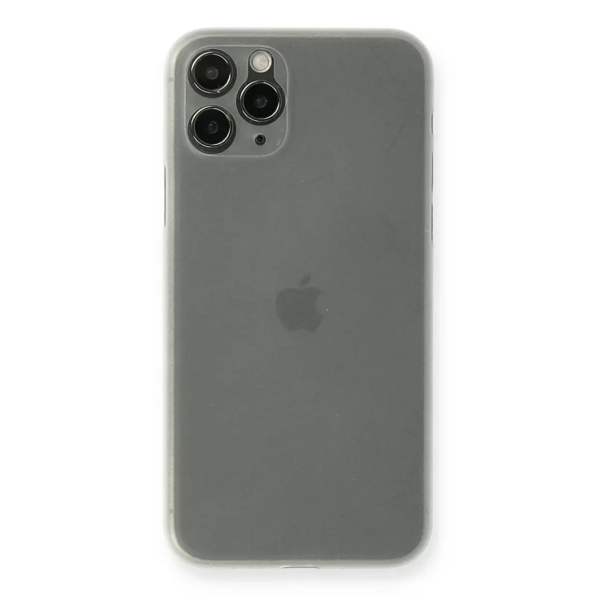 Newface Apple iPhone 11 Pro Max Kılıf PP Ultra İnce Kapak - Beyaz