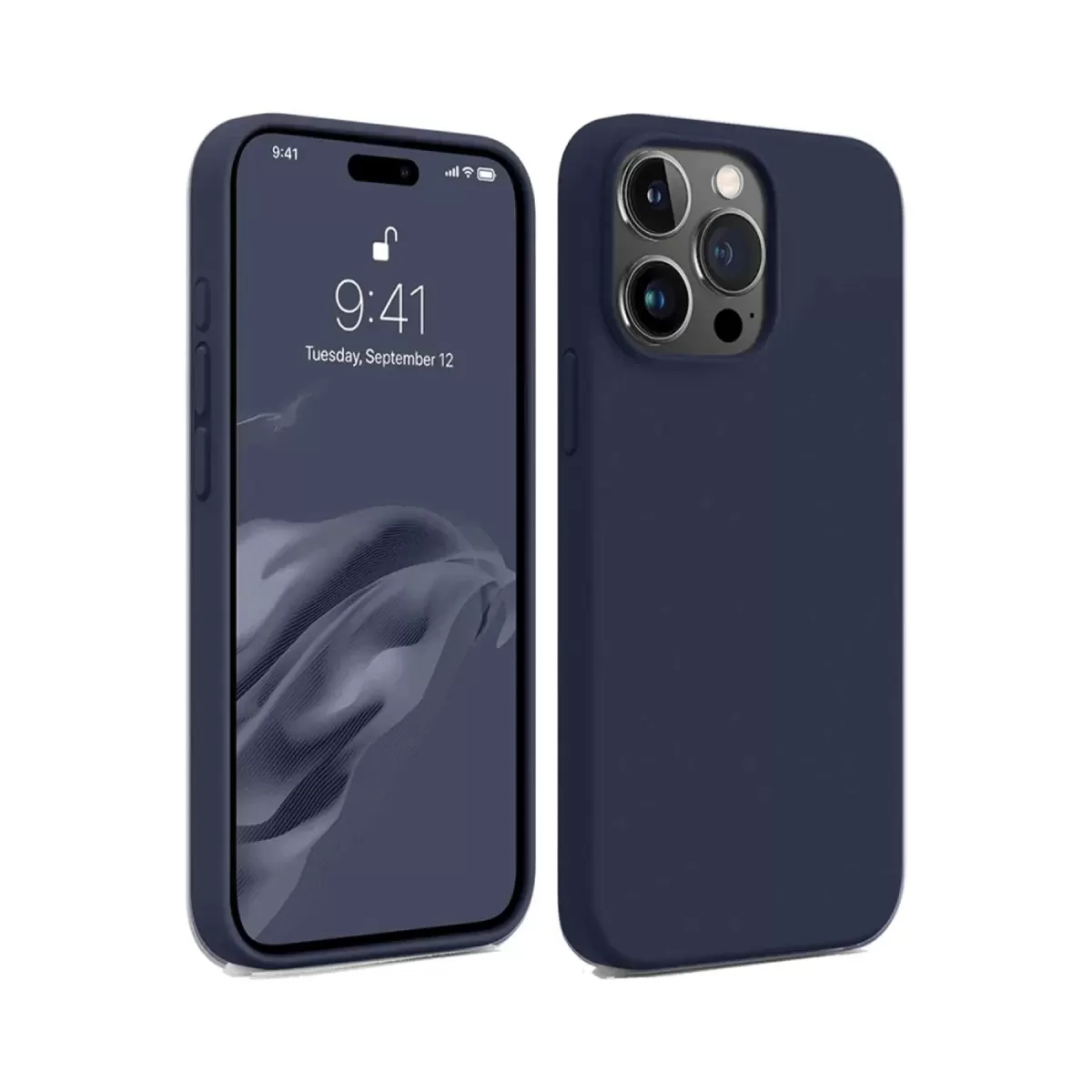 Newface Apple iPhone 15 Pro Max Kılıf First Silikon - Lacivert
