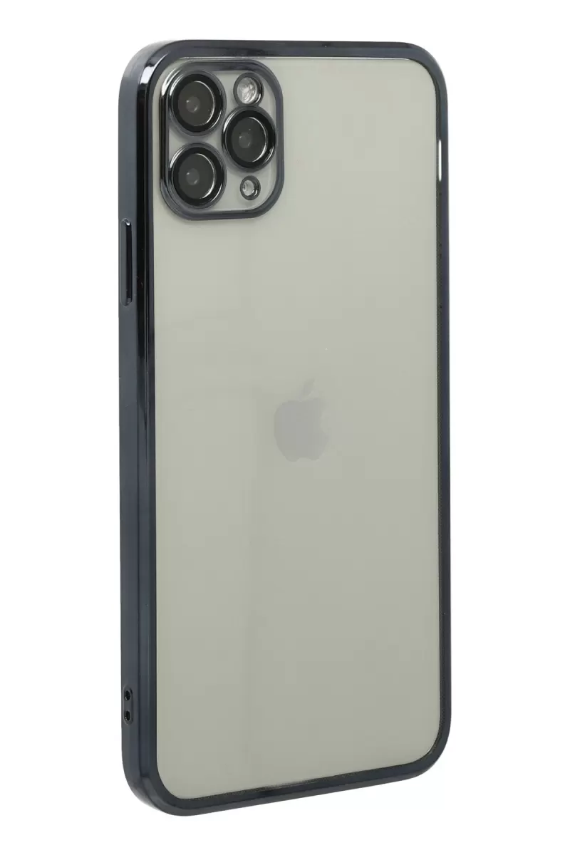 Newface Apple iPhone 11 Pro Kılıf Razer Lensli Silikon - Siyah