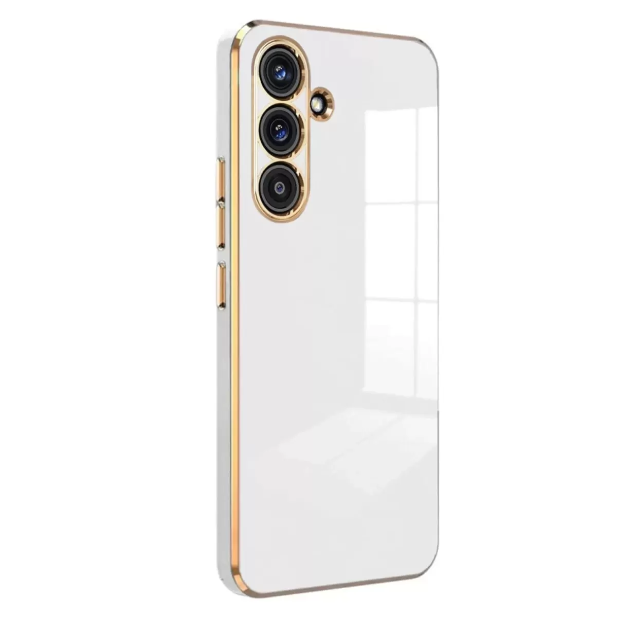 Newface Samsung Galaxy M34 5G Kılıf Volet Silikon - Beyaz